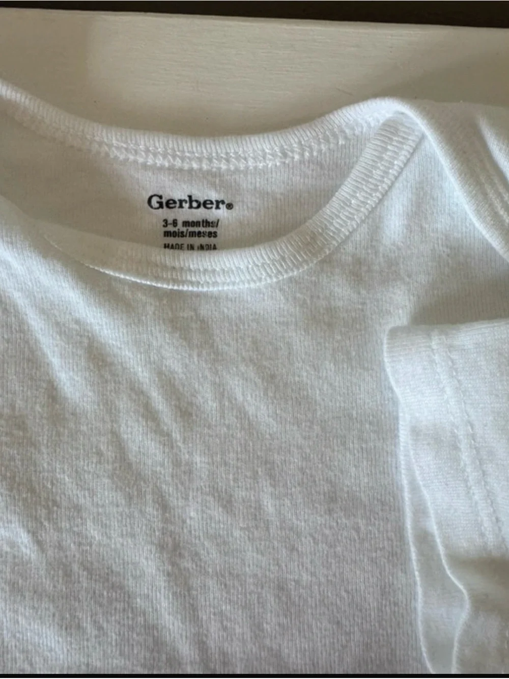 Gerber White Cotton Baby Bodysuit Set - 3-Pack